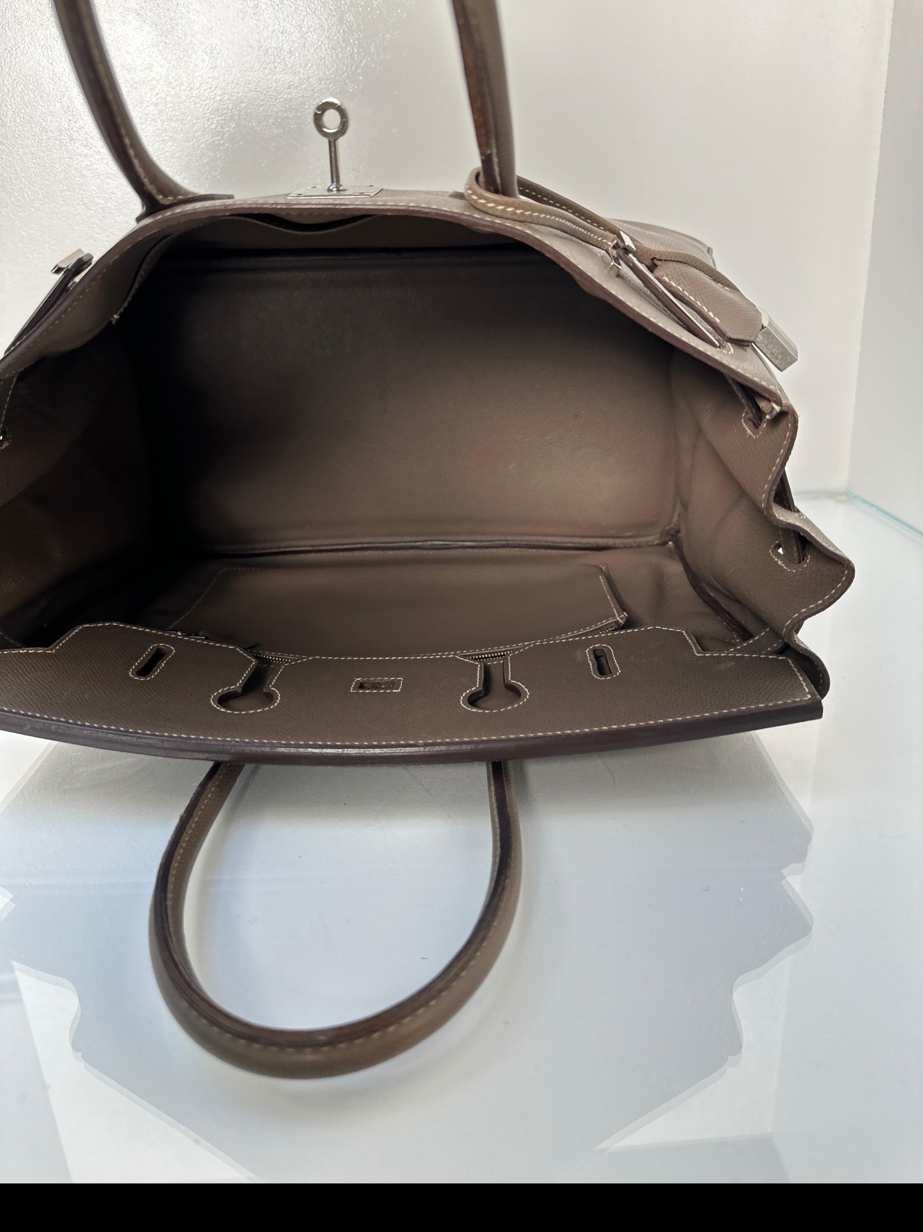 Hermes Etoupe Birkin 35 Bag 3