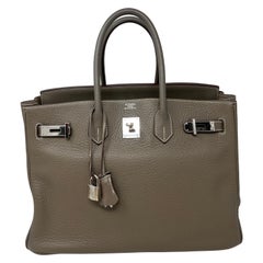 Hermès - Sac Birkin 35 couleur étoupe