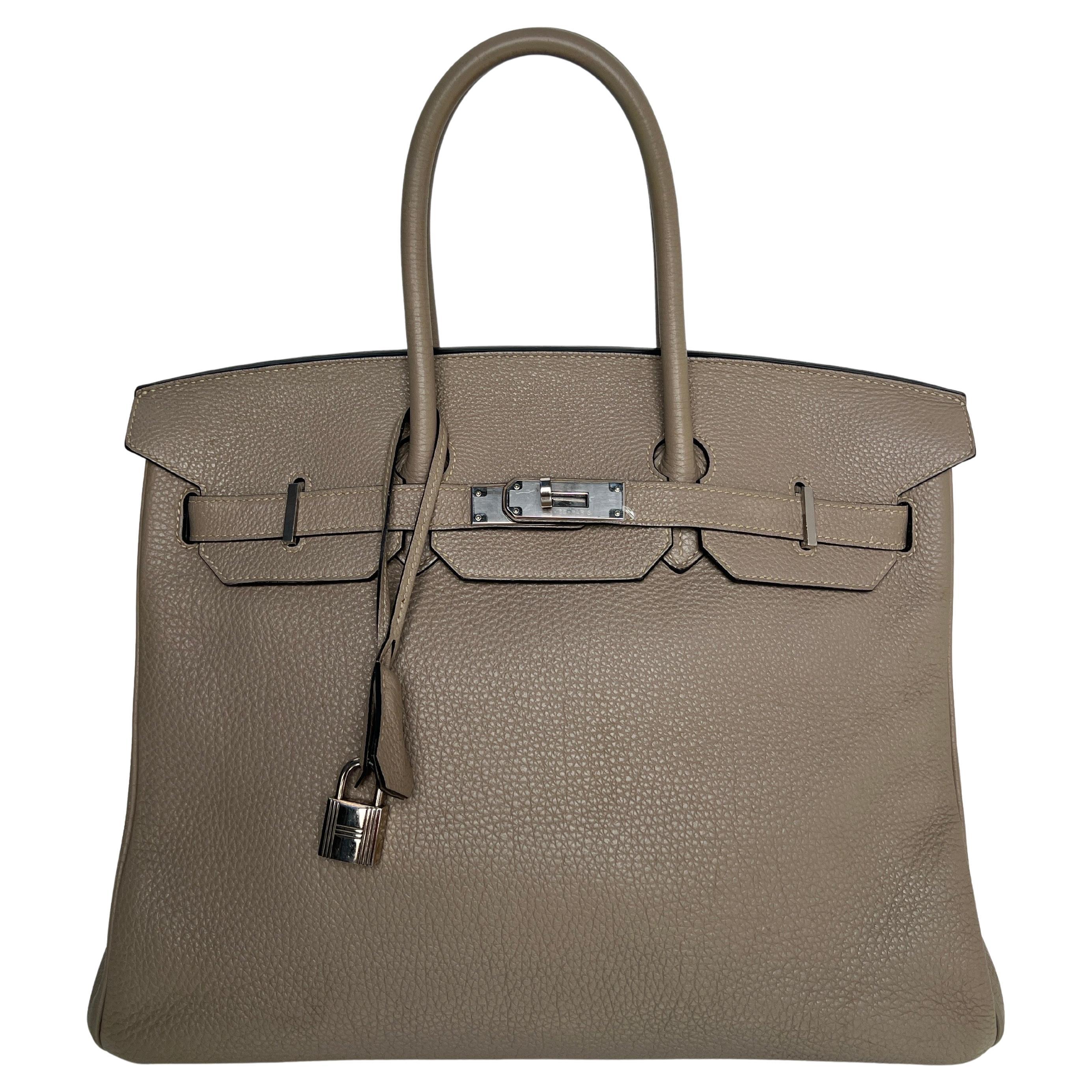 Hermès - Sac Birkin 35 couleur étoupe