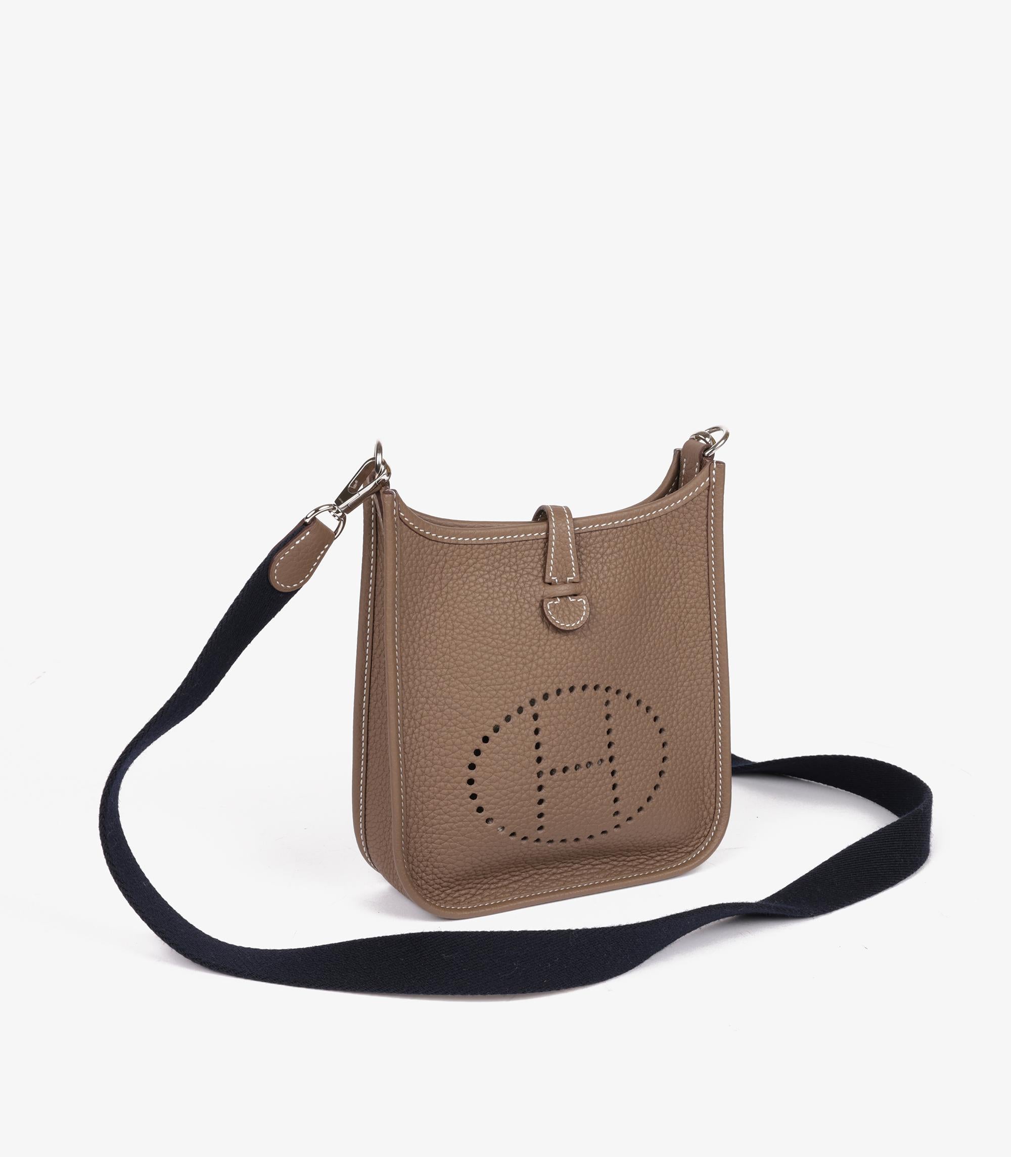 Hermès Etoupe & Bleu Indigo Clemence Leather Amazone Evelyne TPM


Brand- Hermès
Model- Evelyne TPM
Product Type- Crossbody, Shoulder
Serial Number- *
Age- Circa 2020
Accompanied By- Hermès Dust Bag, Box, Invoice, Care Booklet, Ribbon
Colour-