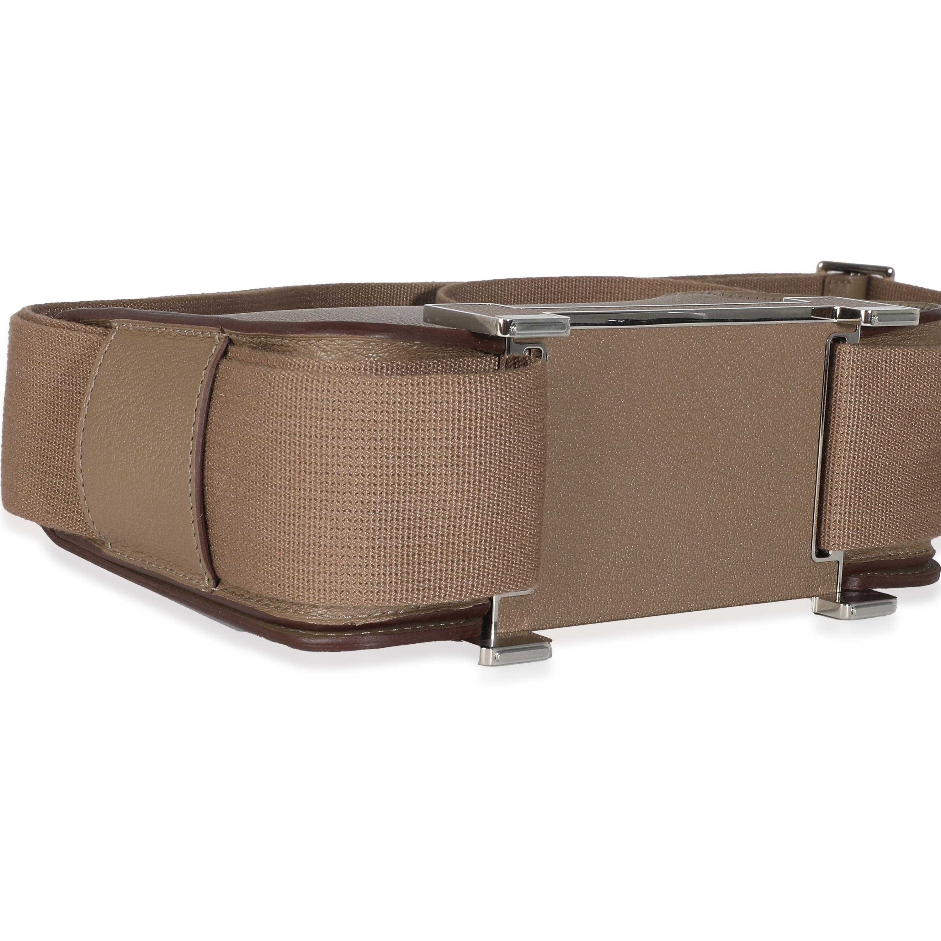 Hermès Etoupe Chevre Mysore Geta PHW For Sale 2