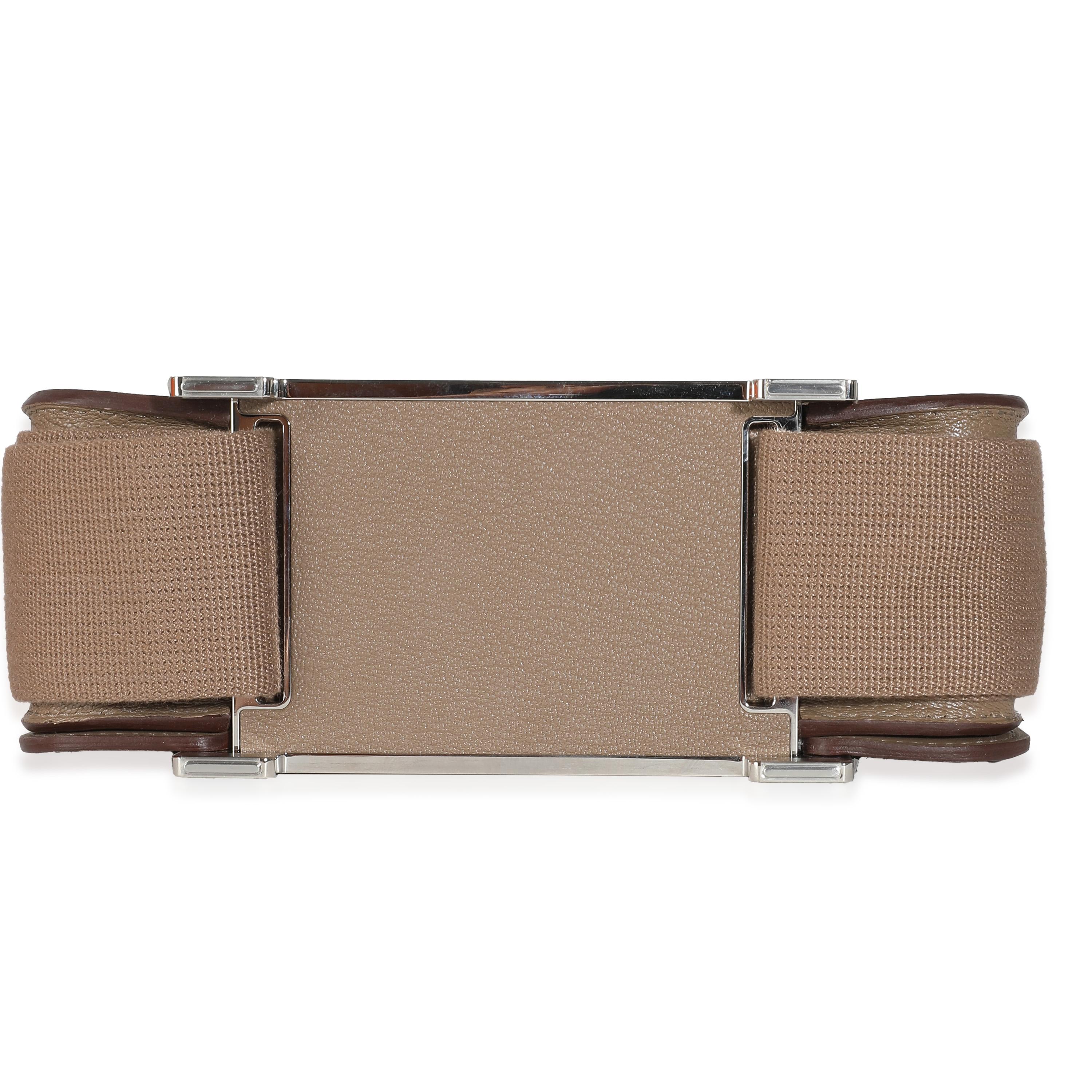 Hermès Etoupe Chevre Mysore Geta PHW For Sale 3