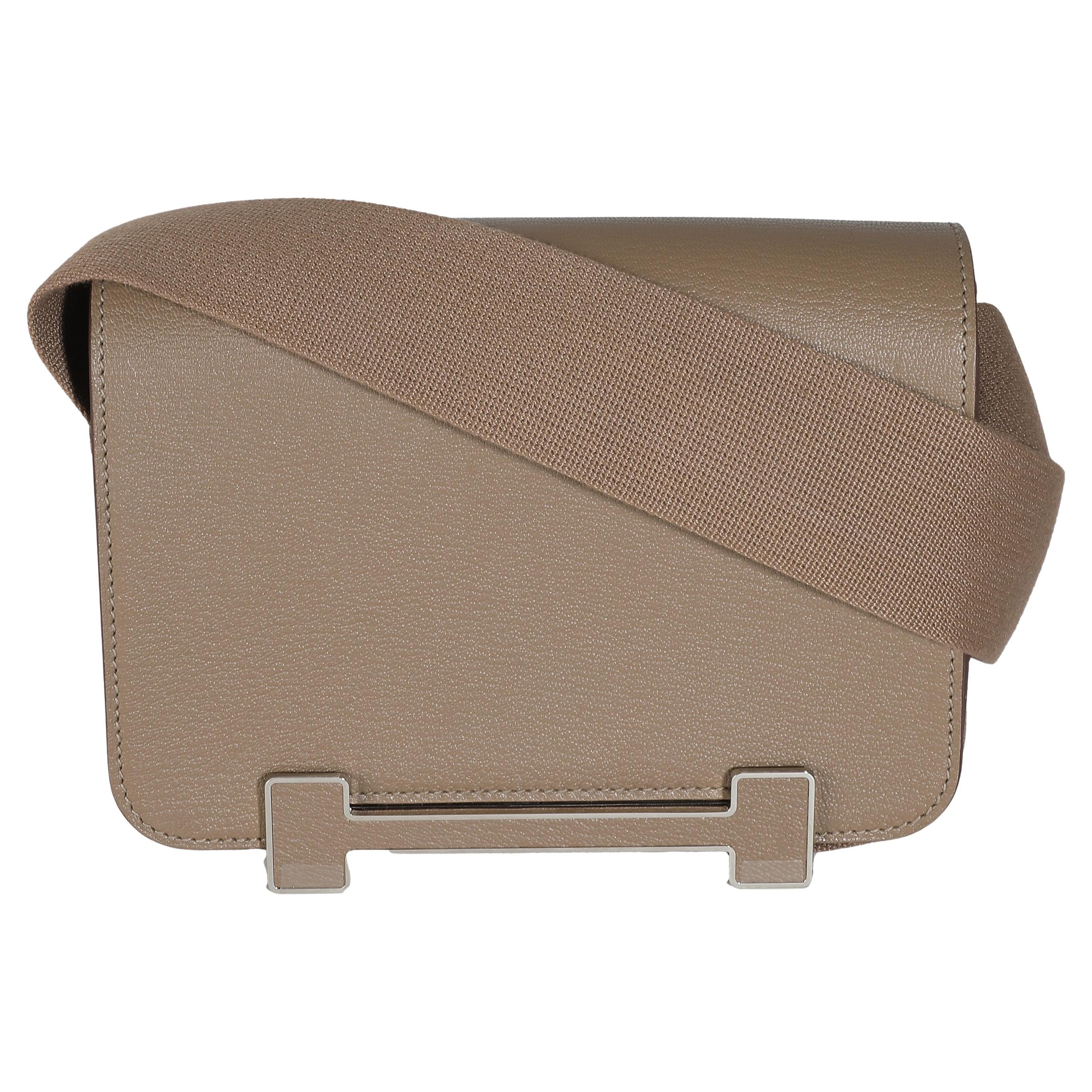 Hermès Etoupe Chevre Mysore Geta PHW