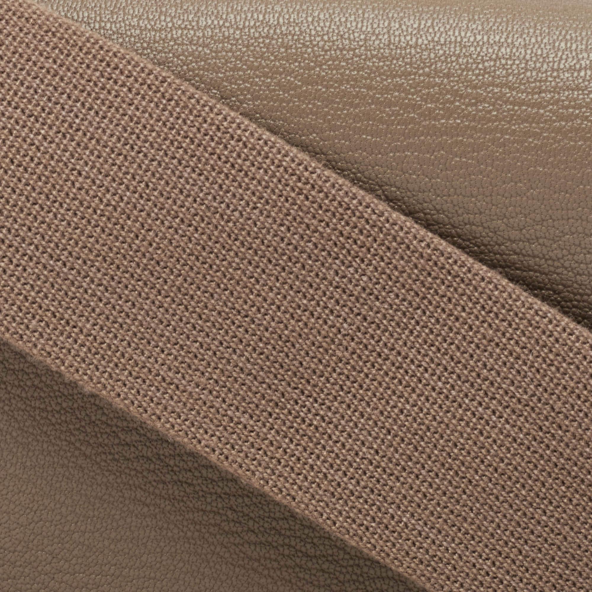 Hermès Etoupe Chevre Mysore Leather Palladium Finish Geta Bag 2