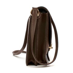 Hermes Etoupe Clemence Leather Roulis 23 PHW