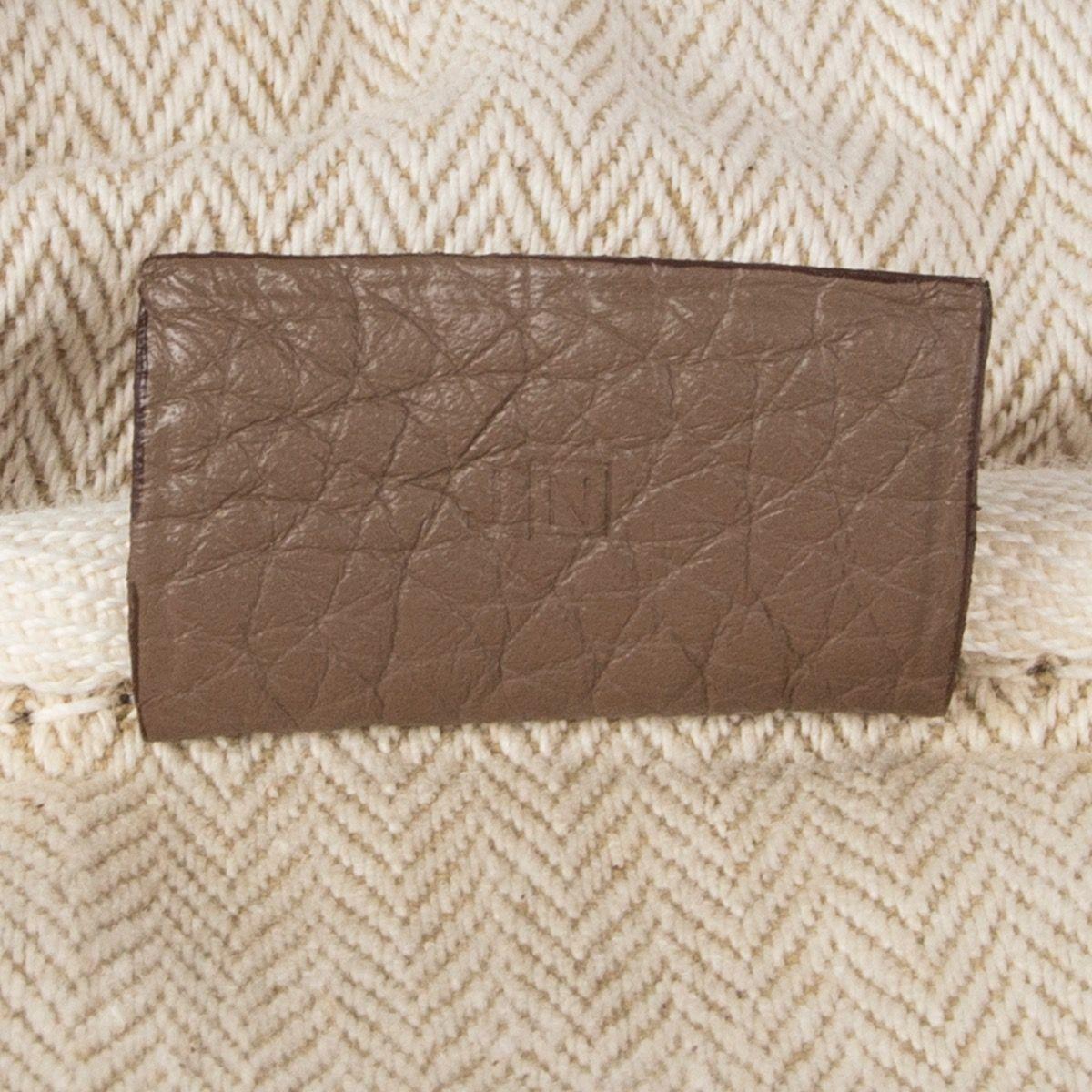 HERMES Etoupe Clemence leather VICTORIA FOURRE-TOUT 35 Shoulder Bag 4