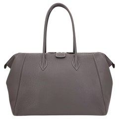 Hermès Etoupe Clemence Paris Bombay 37 Tote Bag PHW Taupe 68061