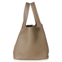 Hermès Etoupe Clemence Picotin Lock 22 GHW