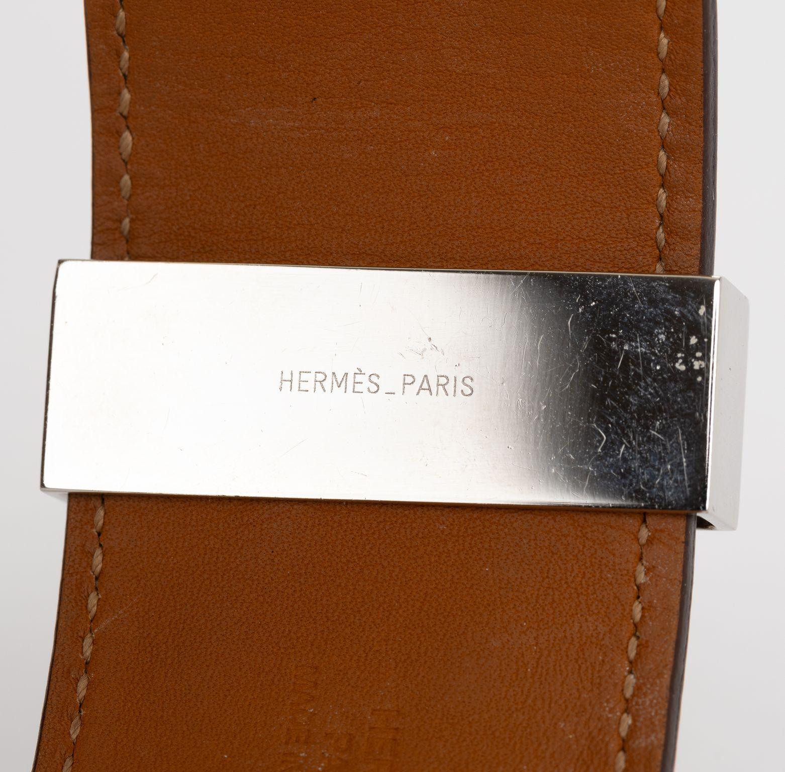 Hermes Etoupe Collier De Chien Bracelet In Good Condition For Sale In West Hollywood, CA
