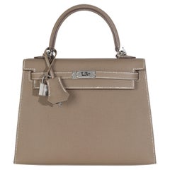 Hermès Etoupe Epsom Sellier Kelly 25 PHW