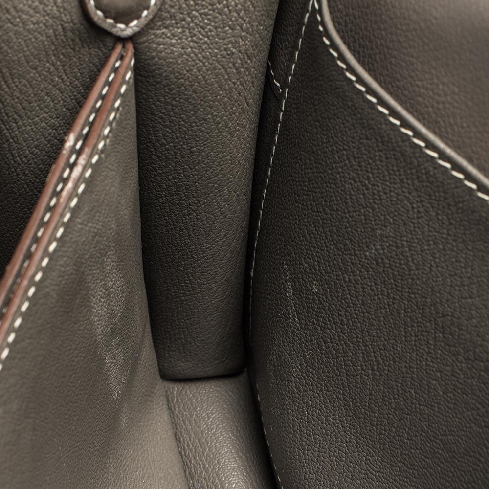 Hermes Etoupe Evercolor Leather Roulis 23 Bag 3