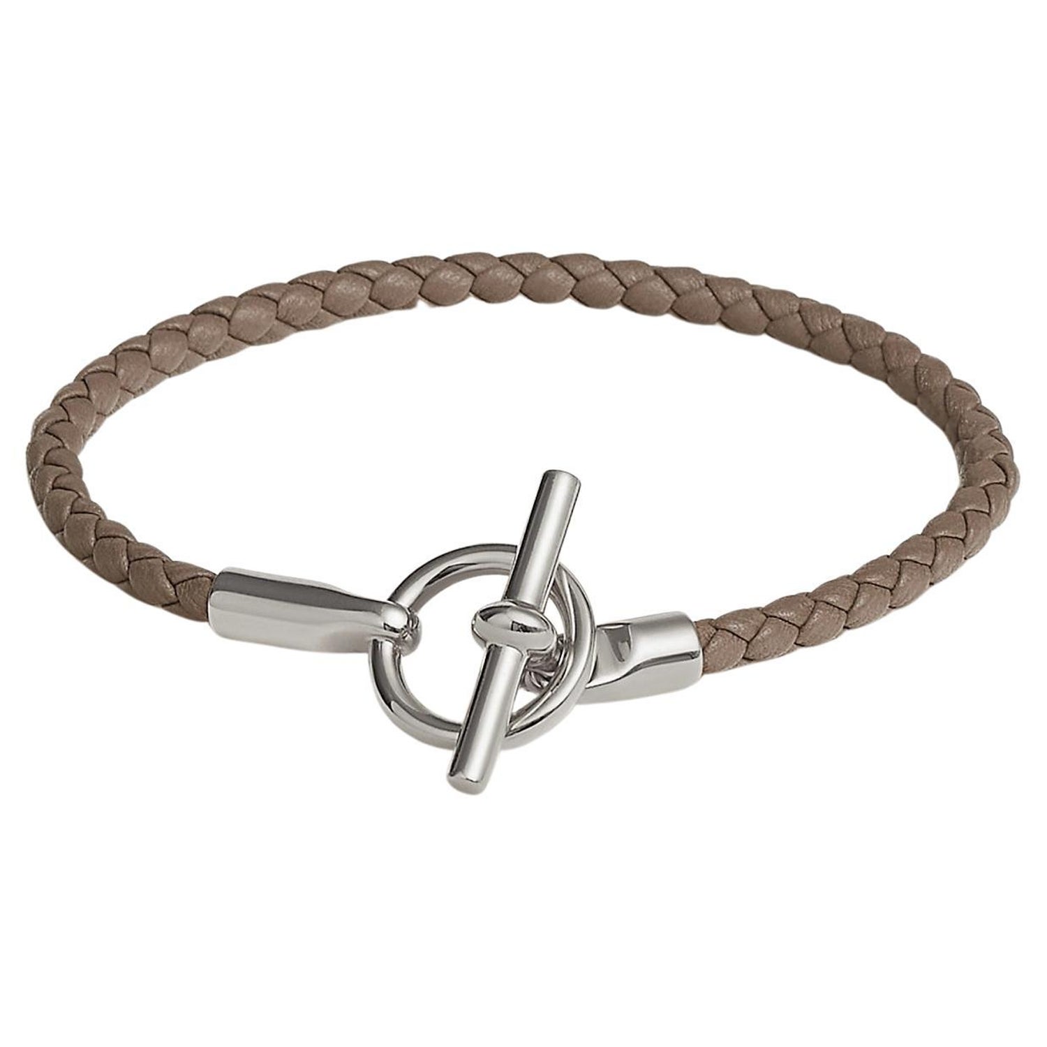 Hermes Étoupe Glenan bracelet Size 1 For Sale at 1stDibs