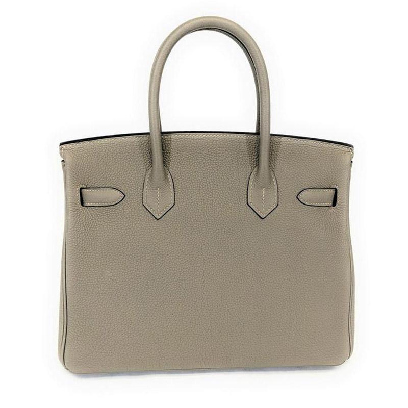 Hermès Etoupe Grey Togo Birkin 25 Handbag GHW Satchel 2
