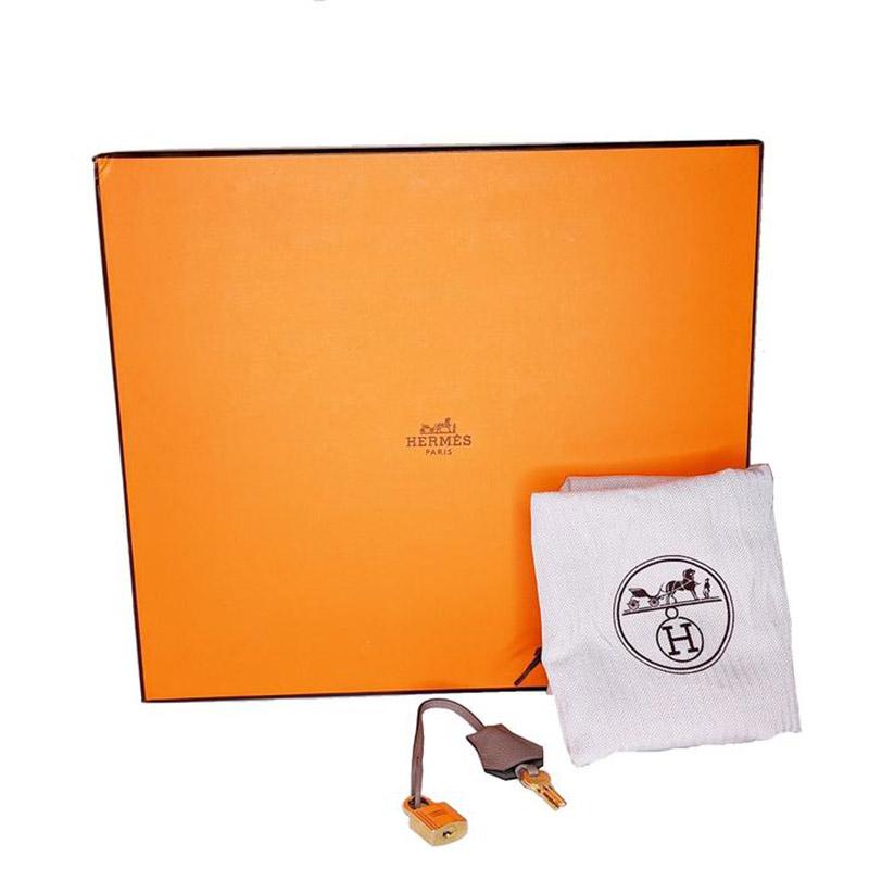 Hermès Etoupe Grey Togo Birkin 25 Handbag GHW Satchel 3