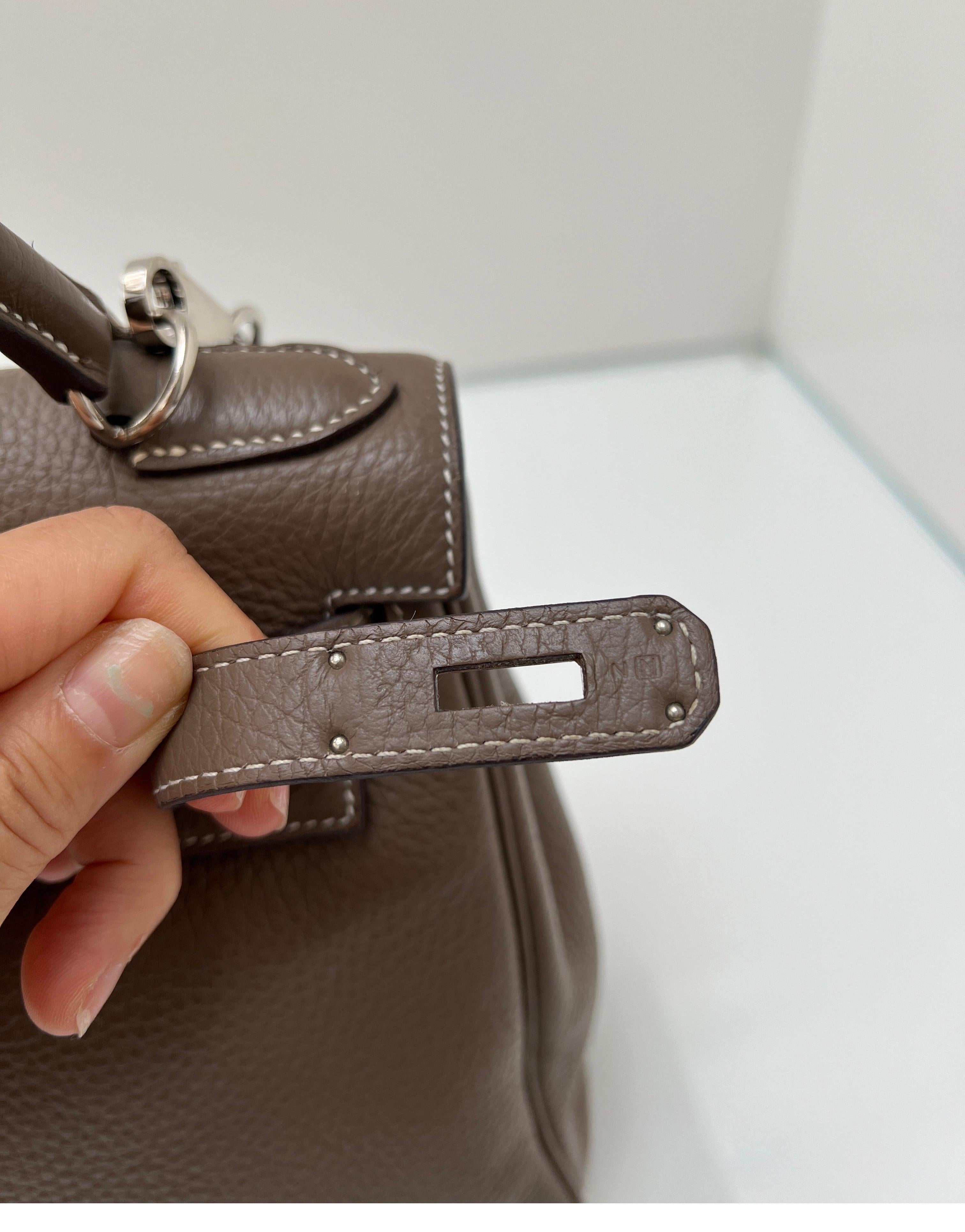 Hermes Etoupe Kelly 28 Bag 8