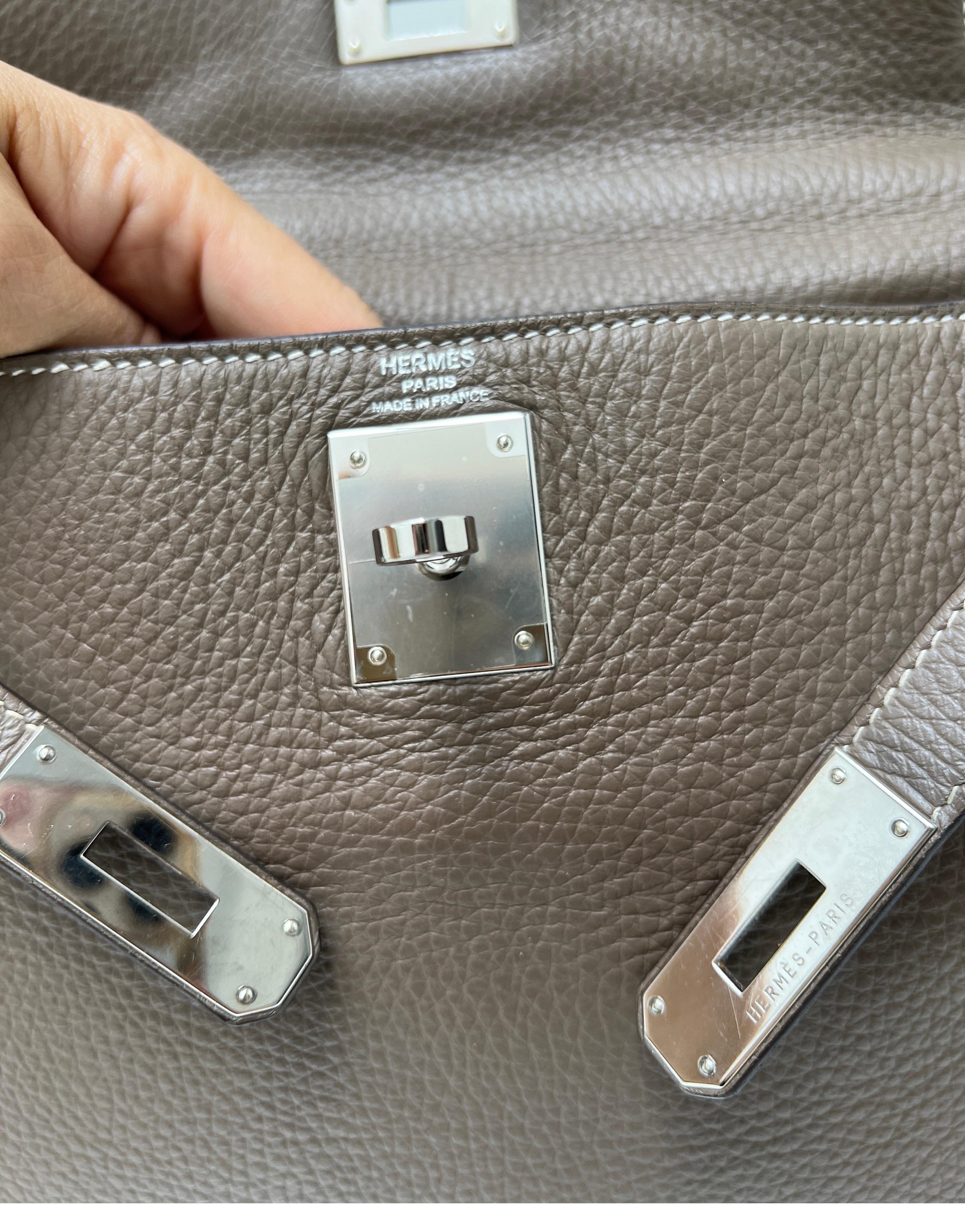 Hermes Etoupe Kelly 28 Bag 9
