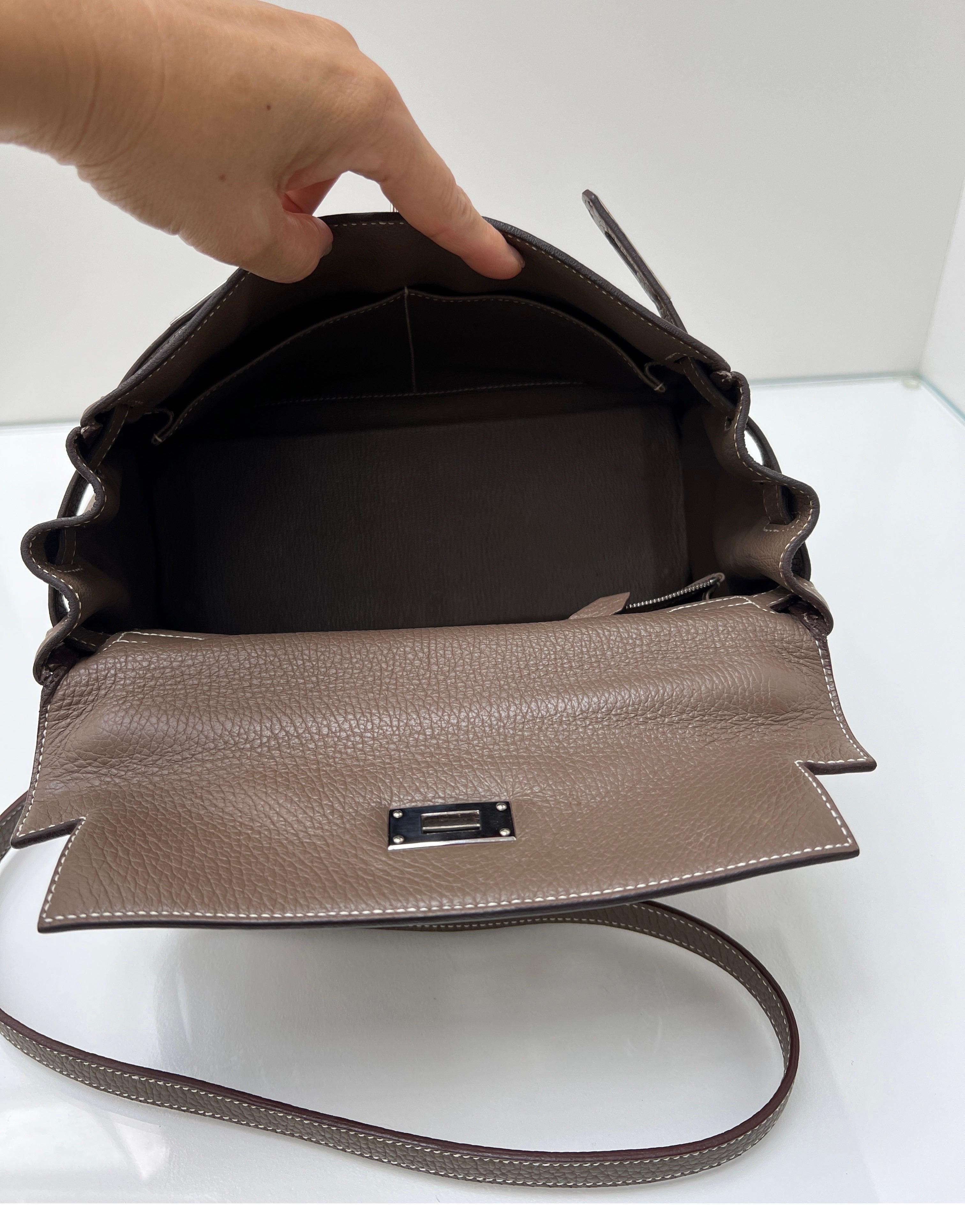Hermes Etoupe Kelly 28 Bag 11