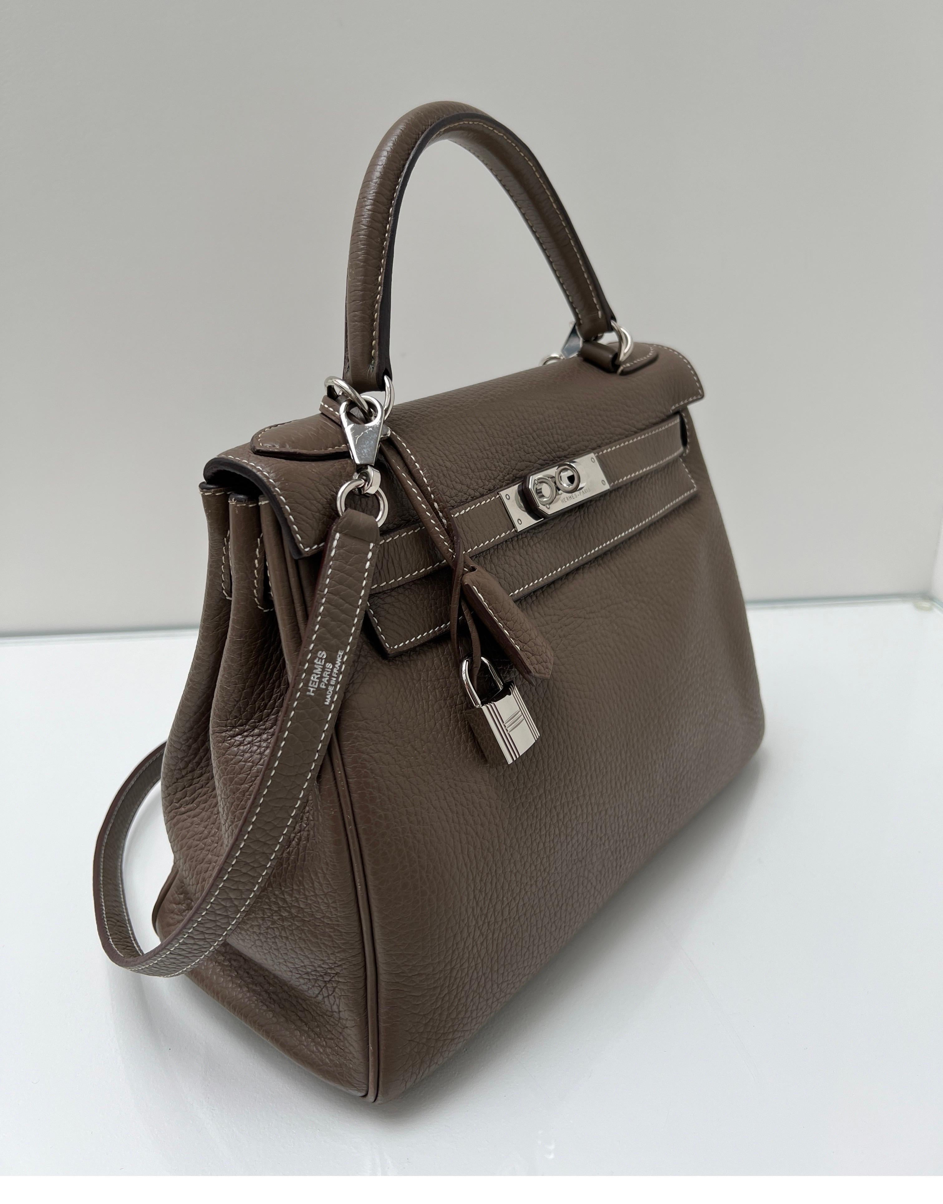 Hermes Etoupe Kelly 28 Bag 15