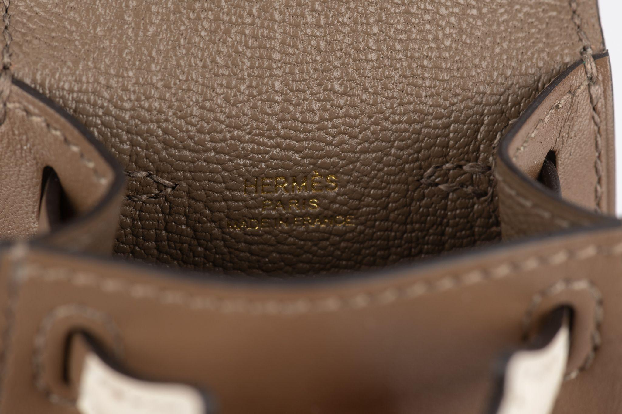 Hermès Etoupe Kelly Idole Bag Charm For Sale 5