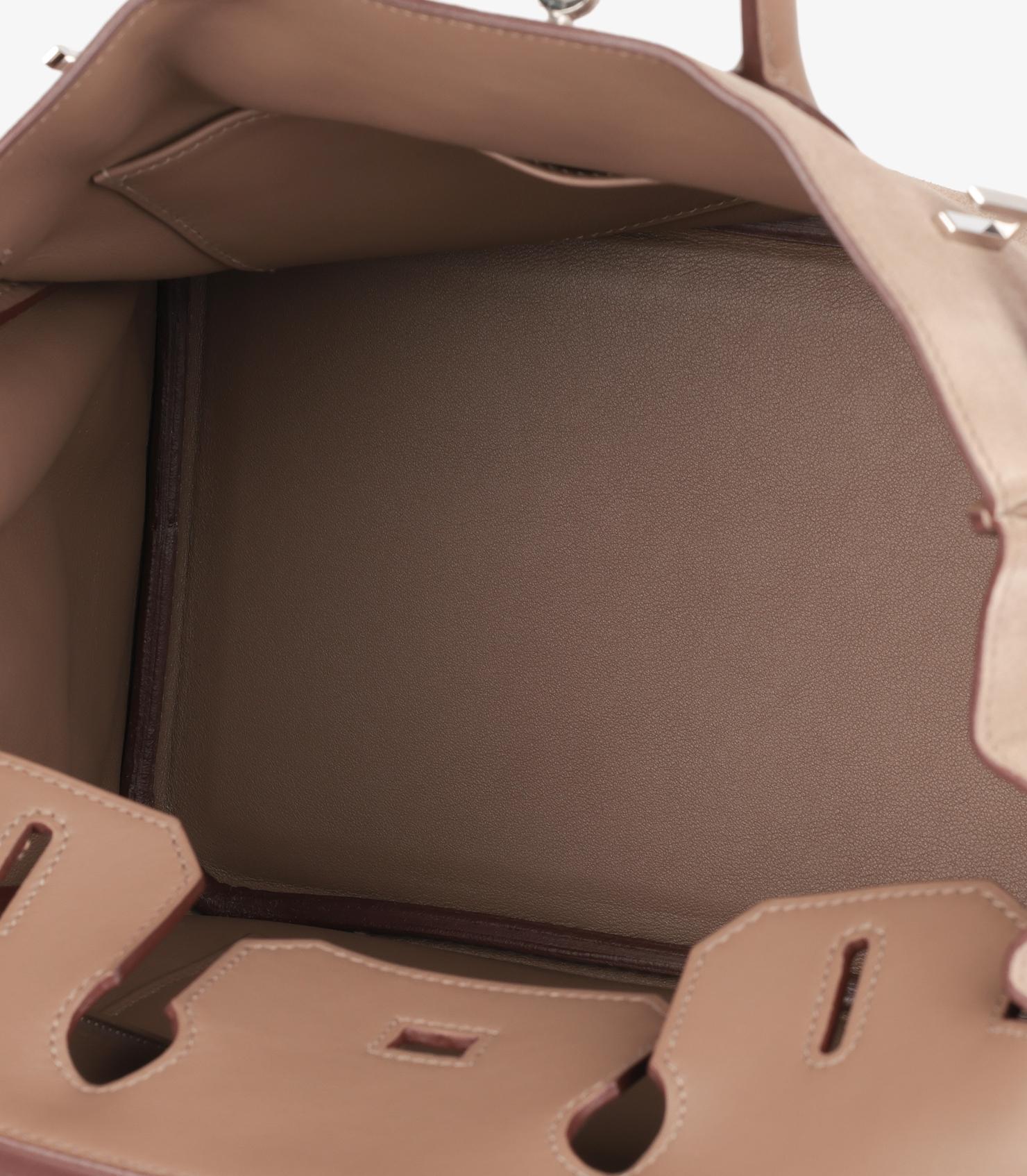 Hermès Etoupe Swift & Gris Caillou Chamois Grizzly Suede Birkin 30cm Retourne 5