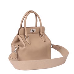 HERMÈS Etoupe Swift Leather Toolbox 20