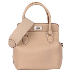 HERMÈS Etoupe Swift Werkzeugkoffer aus Leder 20