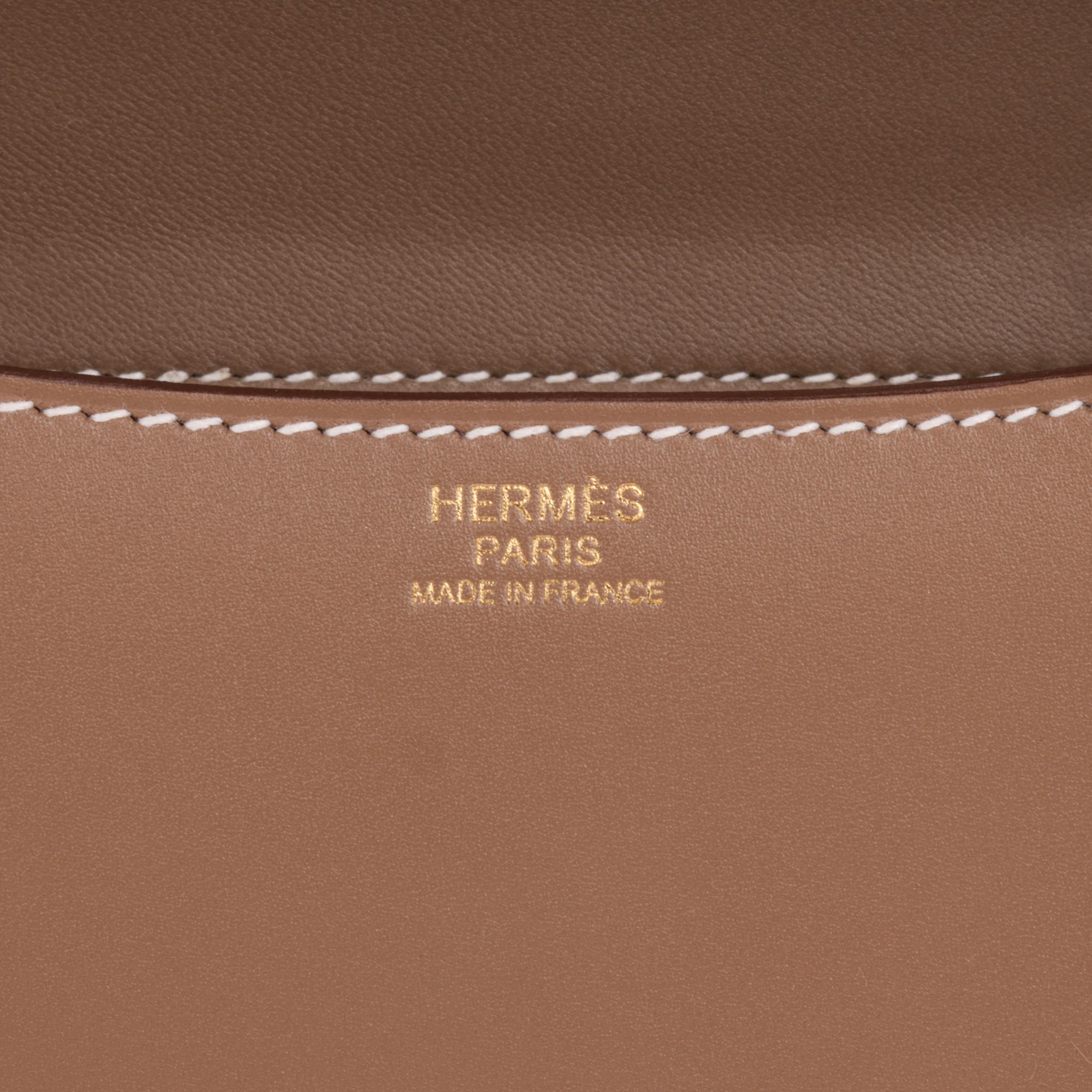 Hermès Etoupe Tadelakt Leather Constance 24 5