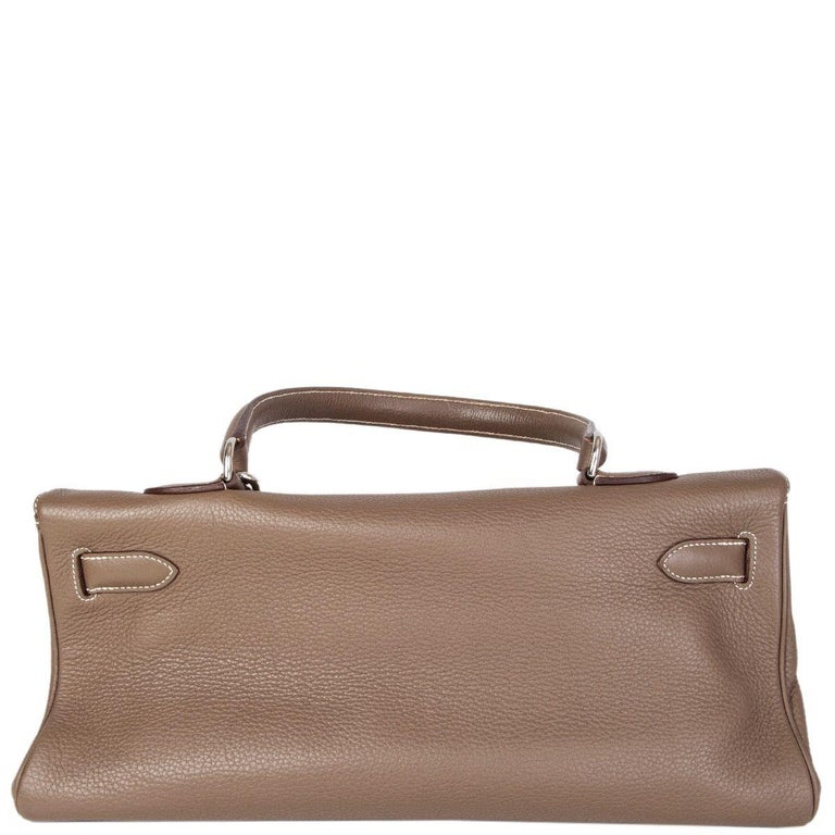 Kelly dépêches leather handbag Hermès Grey in Leather - 34027271