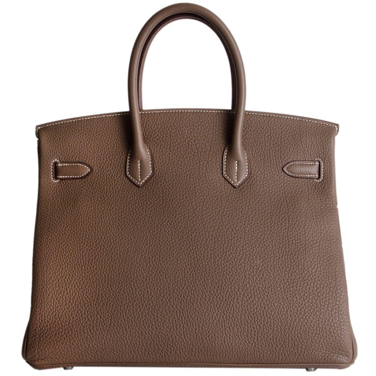 hermes birkin bag 35 togo etoupe women's purse