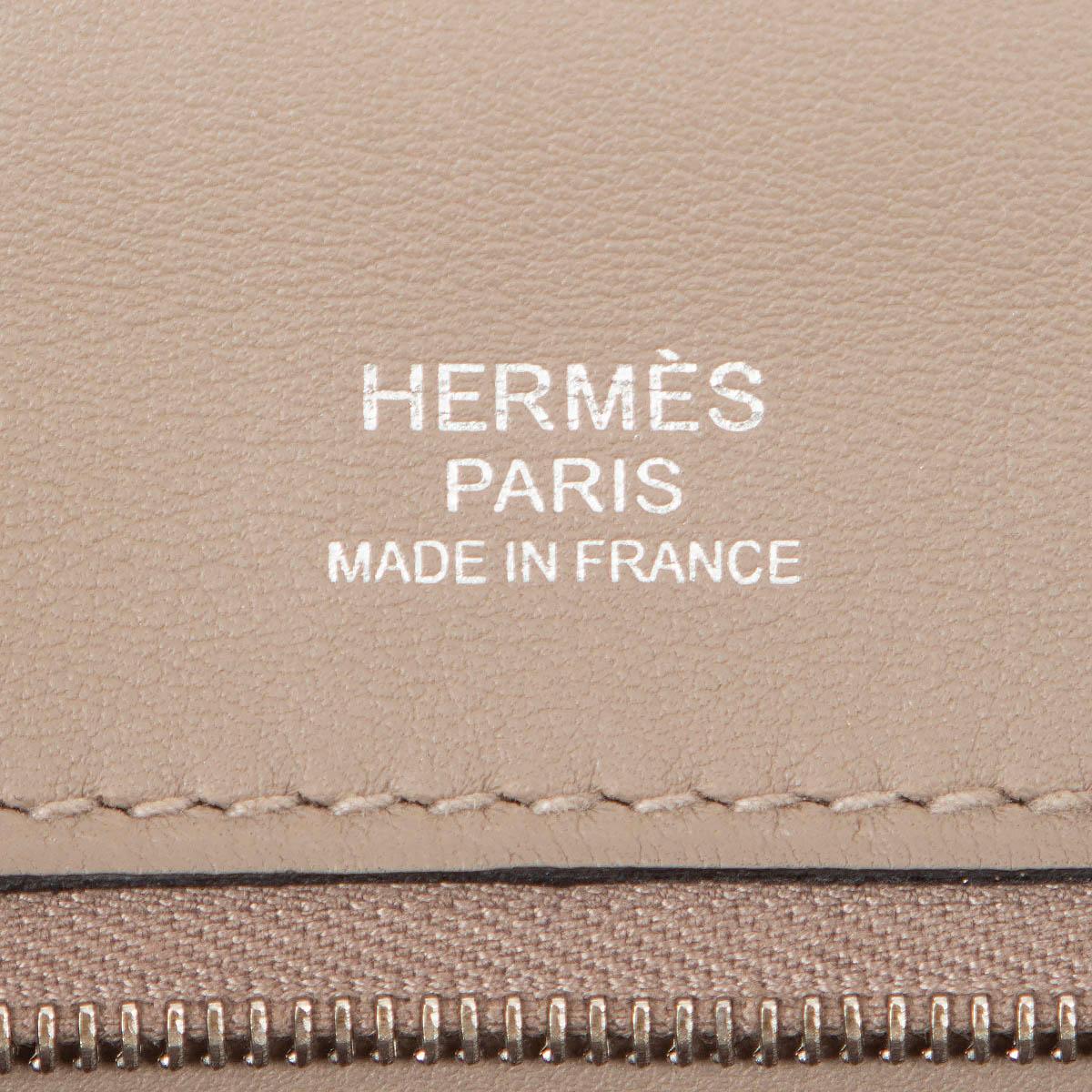 Brown HERMES Etoupe taupe Togo Swift leather 24/24 35 Bag