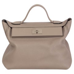 Borsa HERMES Etoupe taupe Togo Swift in pelle 24/24 35