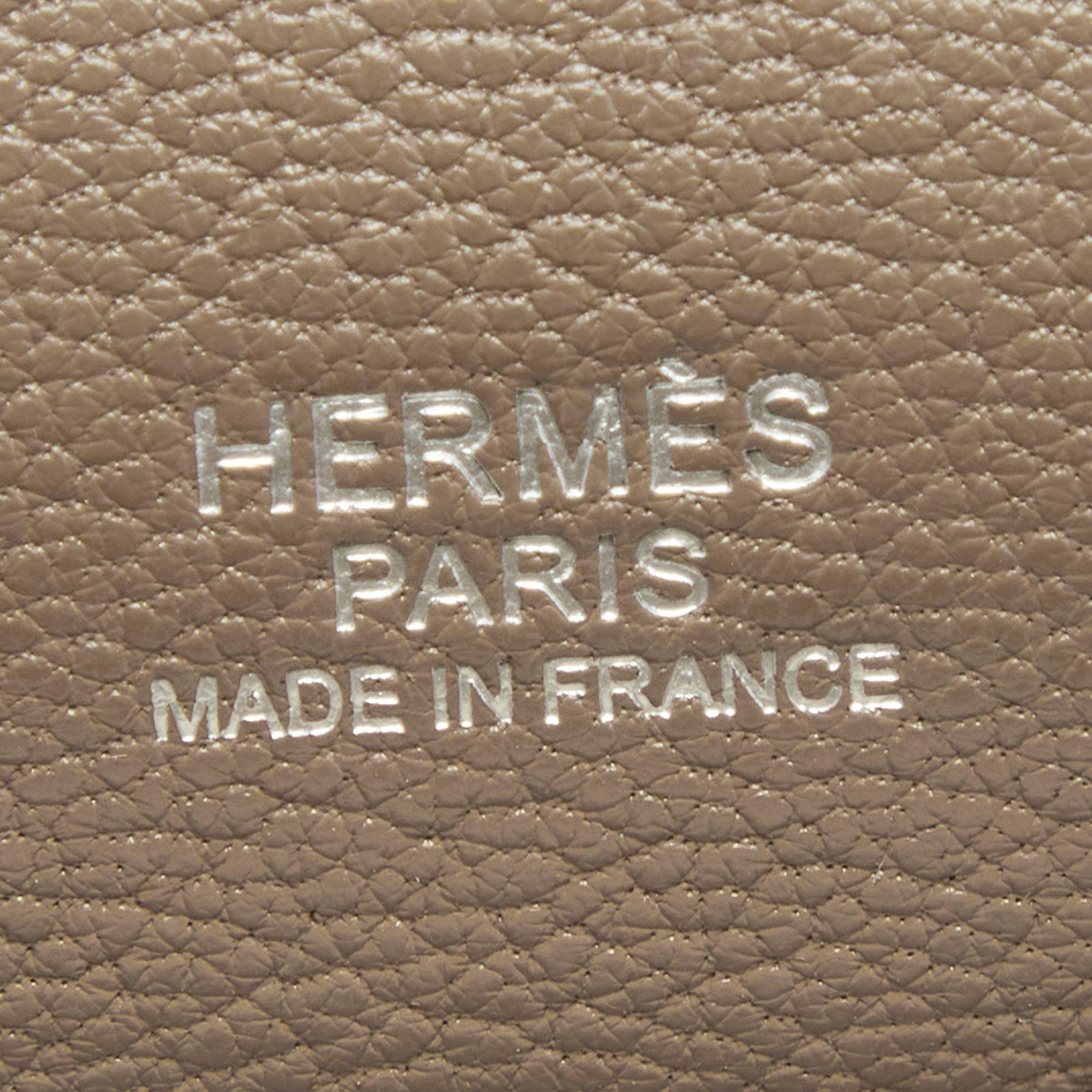 Hermes Etoupe Taurillon Clemence Leather Palladium Hardware Jypsiere 31 Bag 10