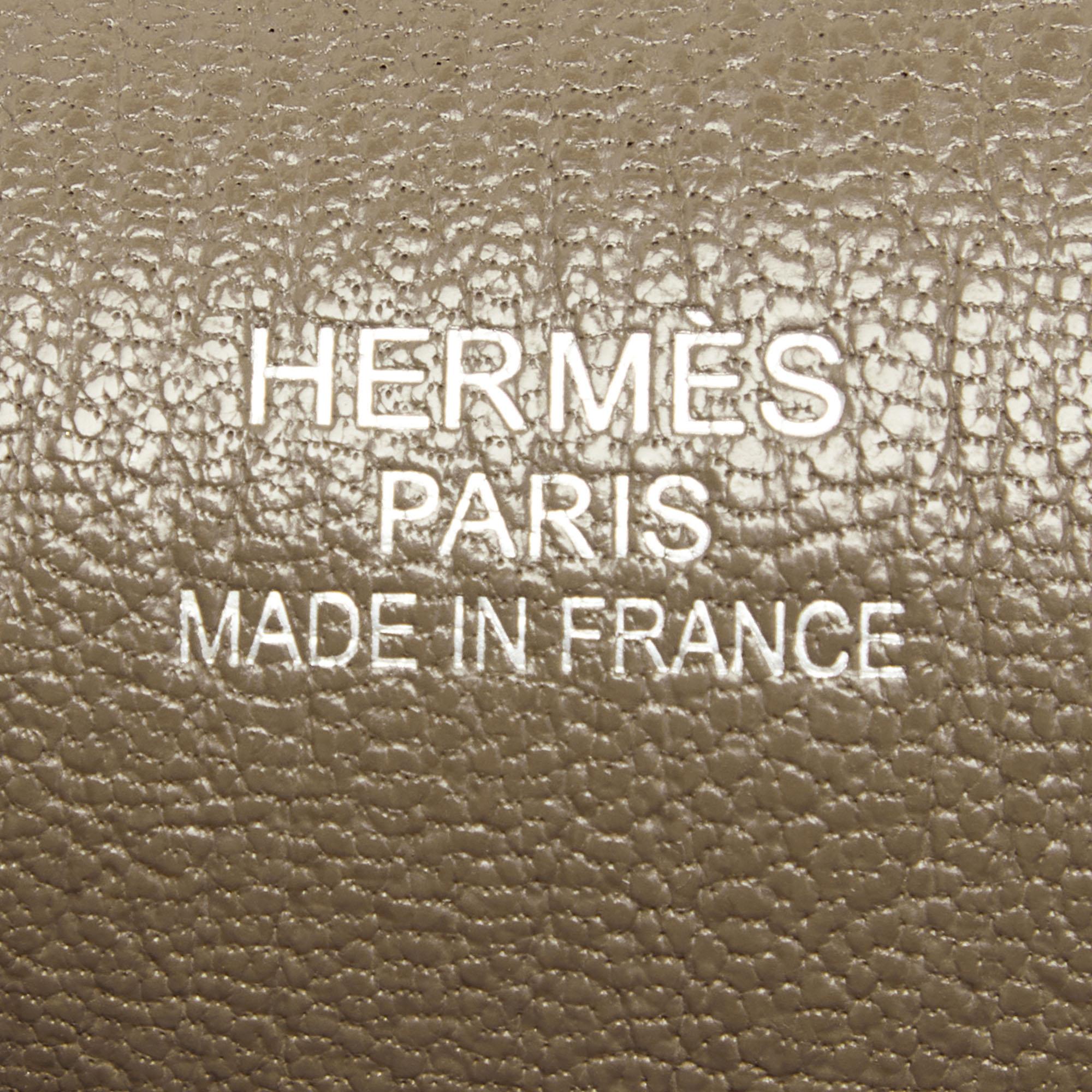 Hermes Etoupe Taurillon Clemence Leather Palladium Hardware Jypsiere 34 Bag 3
