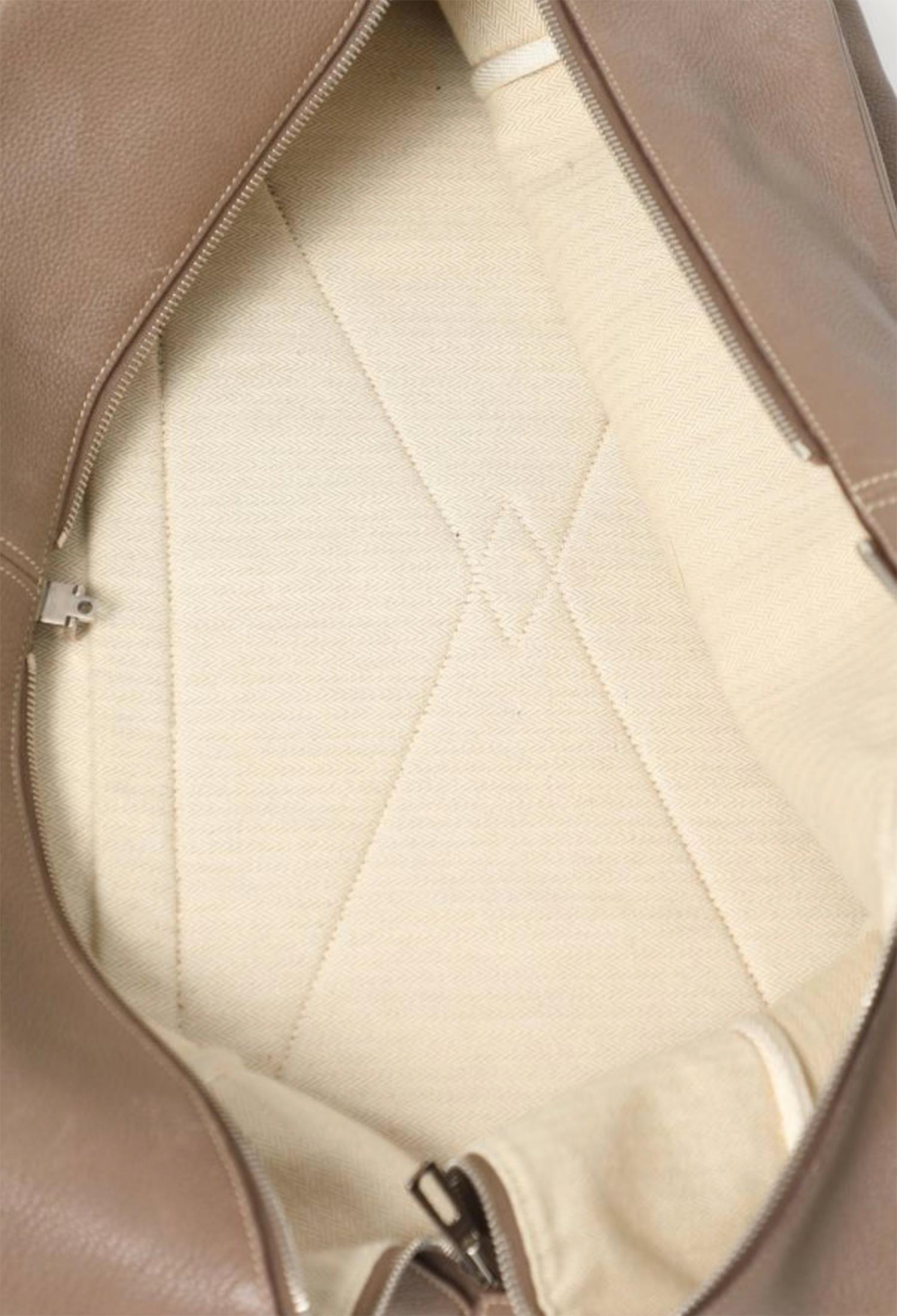 Hermes Etoupe Taurillon Victoria Large 50 Bag 4