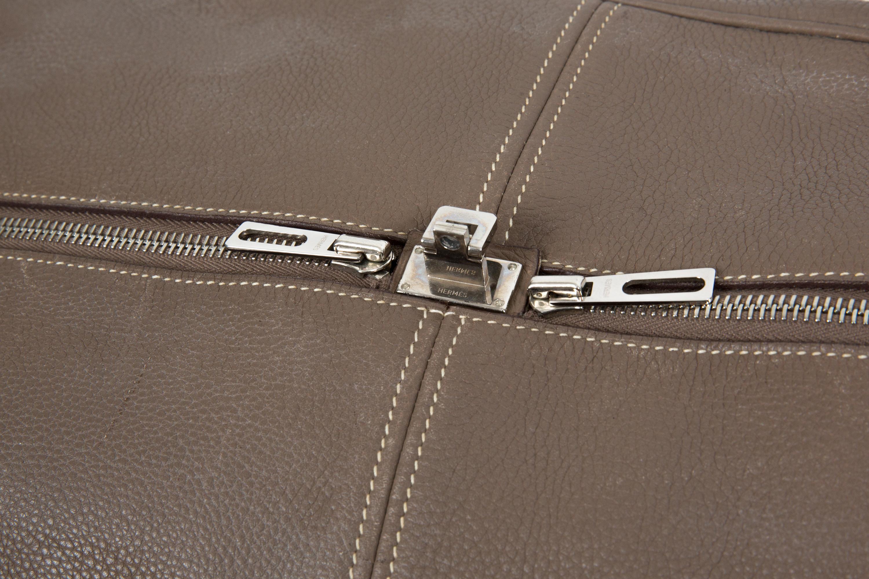 Hermes Etoupe Taurillon Victoria Large 50 Bag 1