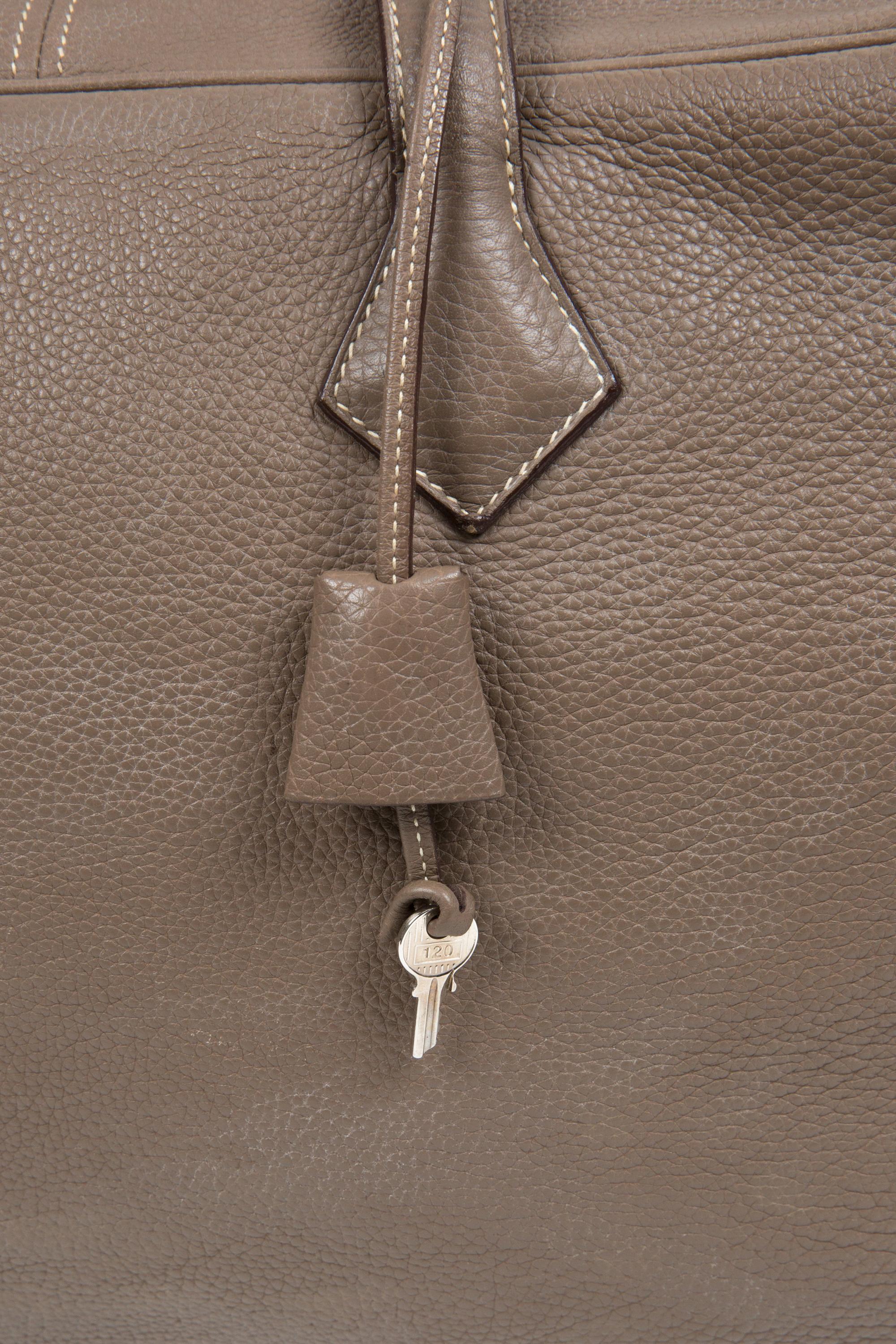 Hermes Etoupe Taurillon Victoria Large 50 Bag 2