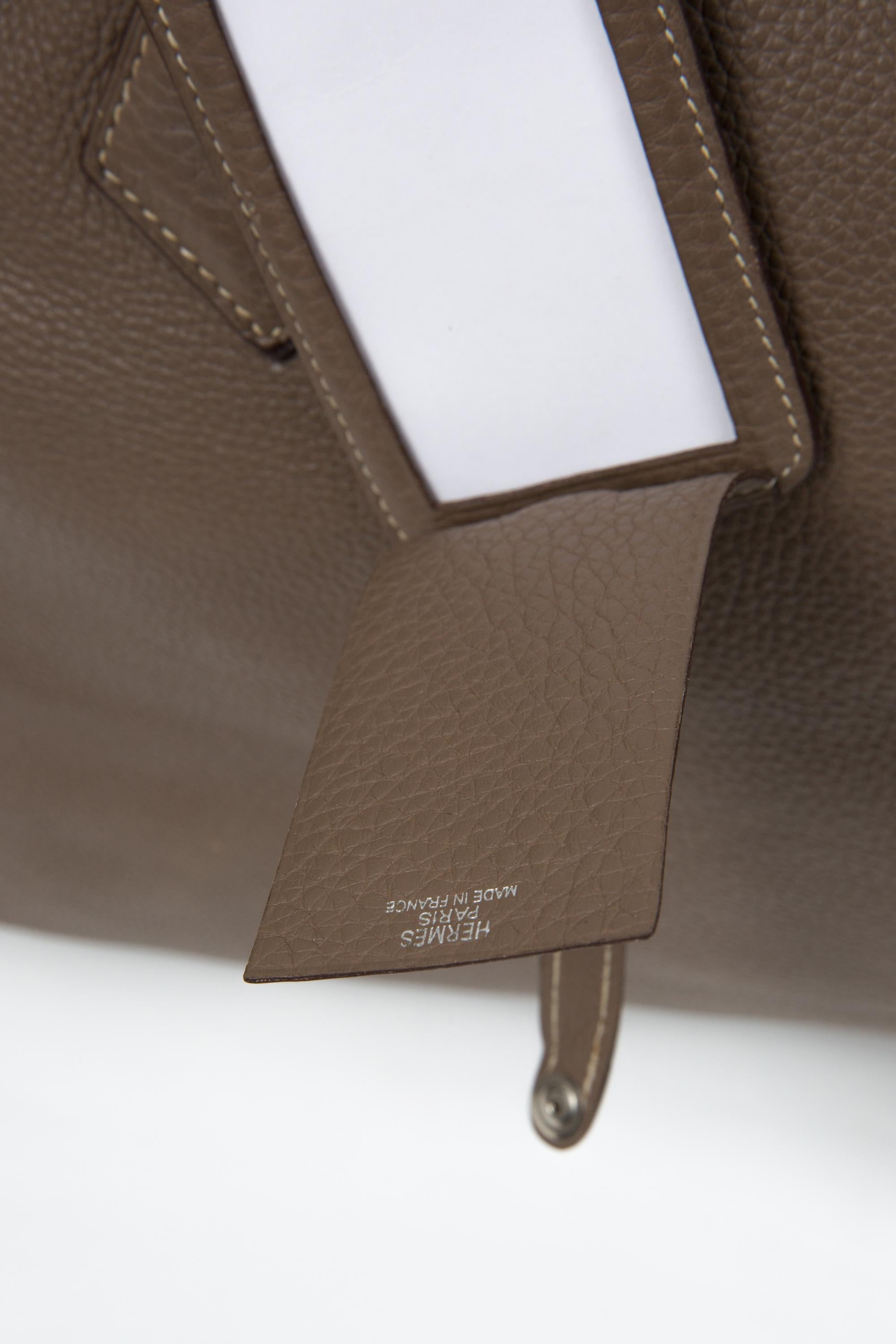 Hermes Etoupe Taurillon Victoria Large 50 Bag 3