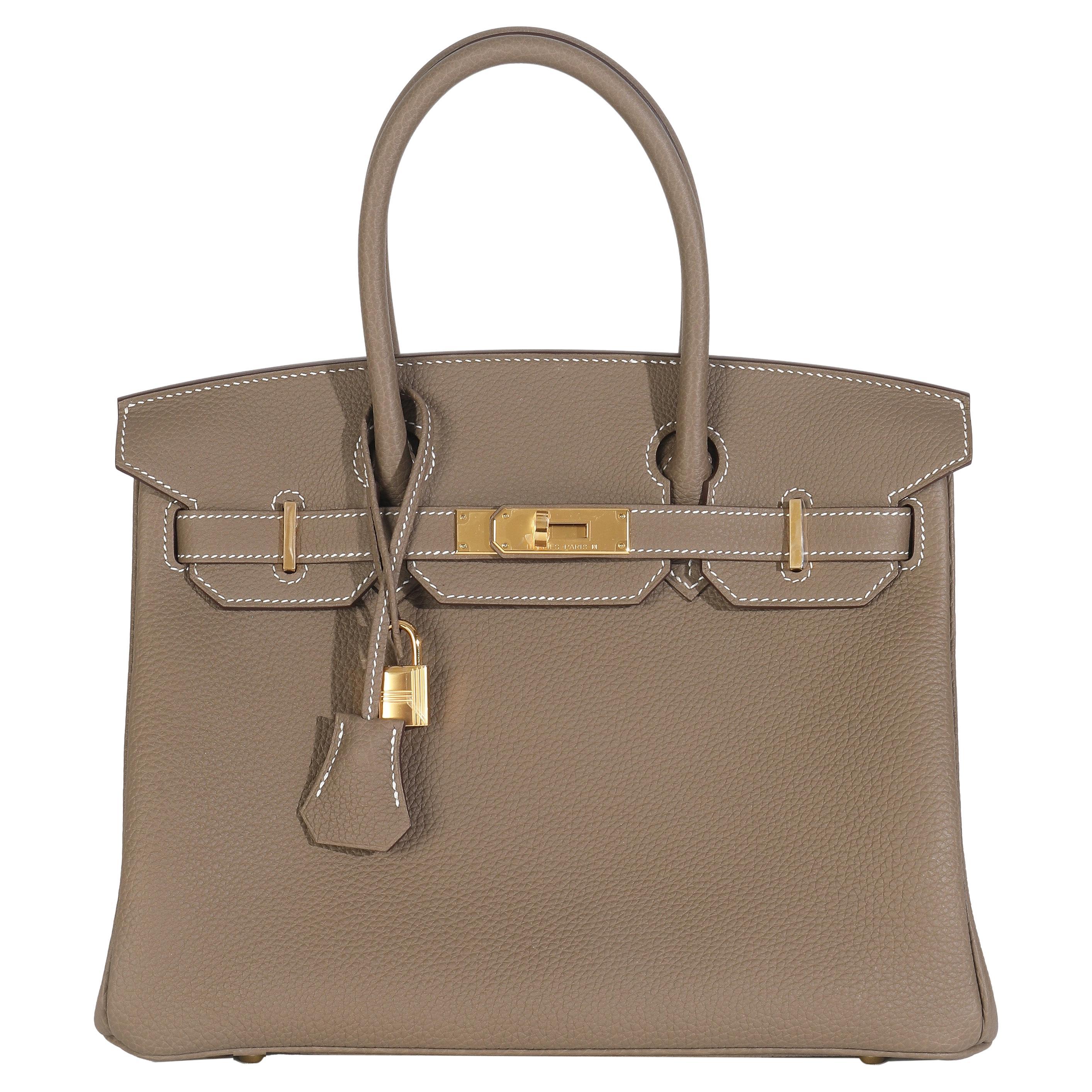 Hermès Etoupe Togo Birkin 30 GHW