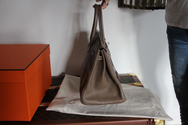 Hermès 2021 Shadow Birkin 25 Handbag - Brown