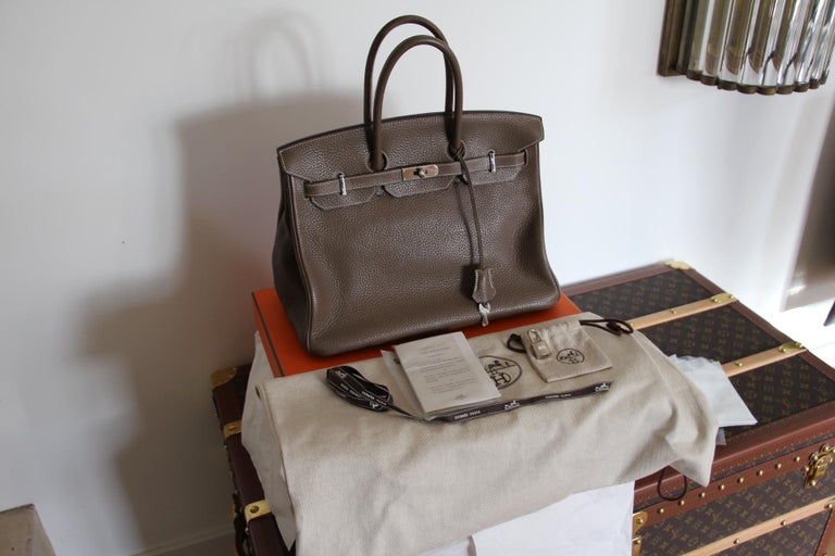 Hermes Etoupe Togo Birkin 35, Hermes Bag, Hermes Birkin Bag For Sale at  1stDibs  hermes birkin bag 35 togo etoupe women's purse, birkin bag etoupe,  birkin bag for sale