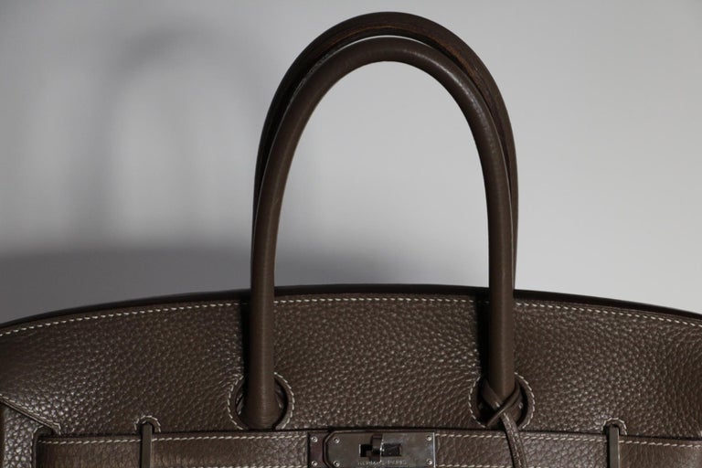 Hermès 2023 Togo Birkin 35 w/ Tags - Red Handle Bags, Handbags - HER536066