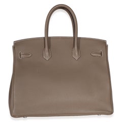 Hermès Etoupe Togo Birkin 35 PHW