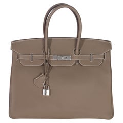 Hermès Etoupe Togo Birkin 35 PHW Hermès Etoupe Togo Birkin 35 PHW