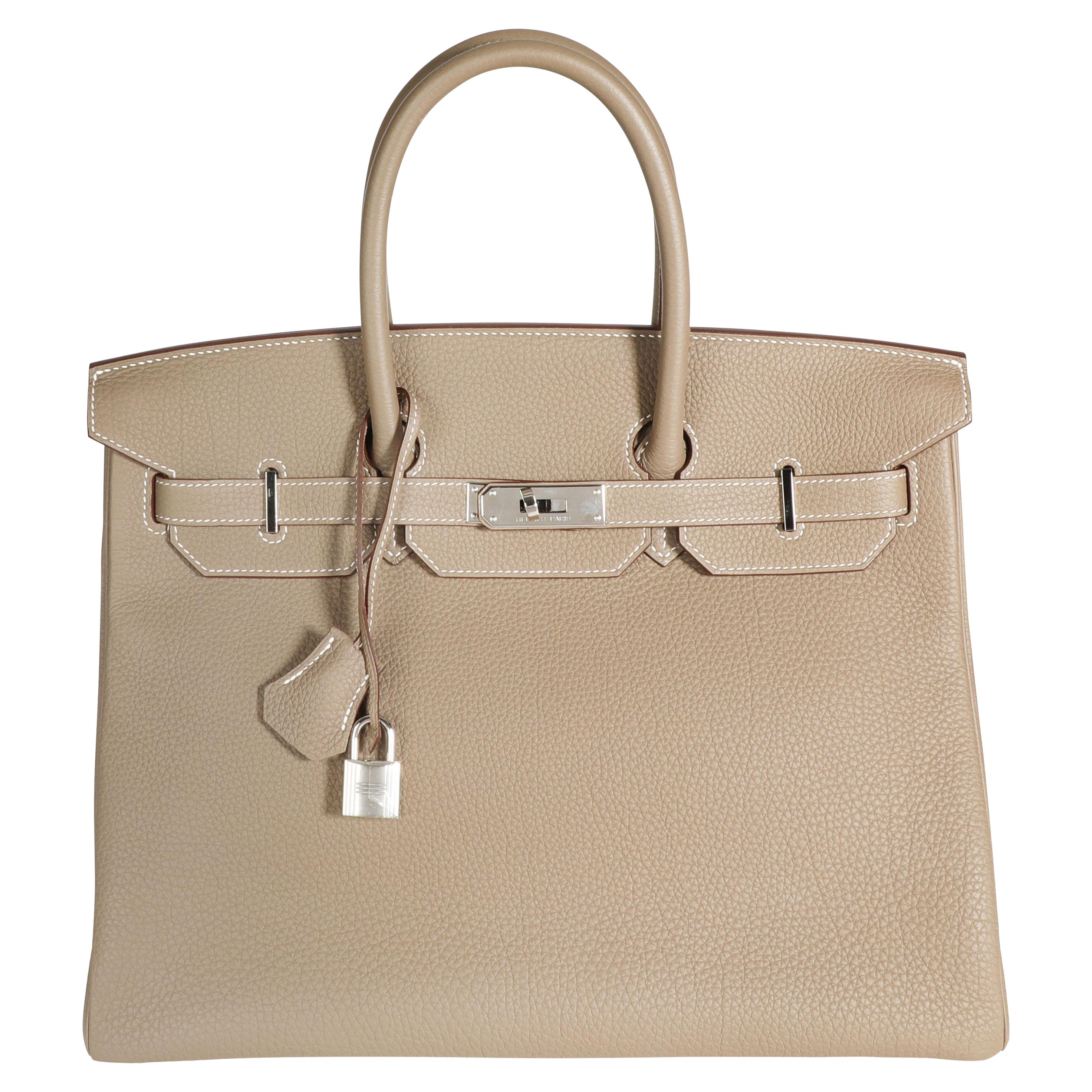 Hermès Etoupe Togo Birkin 35 PHW