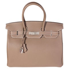 Hermès Etoupe Togo Birkin 35 PHW