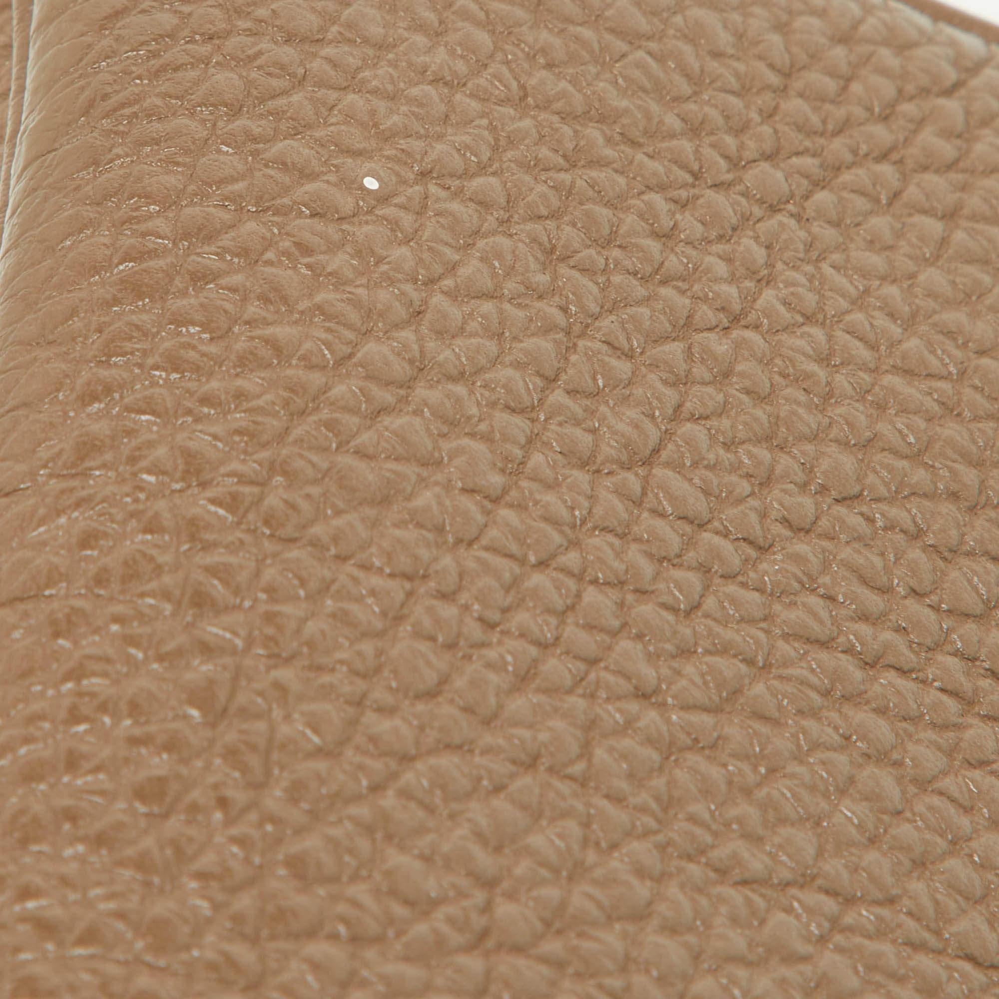 Hermes Etoupe Togo Leather Palladium Finish Birkin 30 Bag For Sale 10