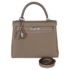 Hermès Etoupe Togo Retourne Kelly 25 PHW