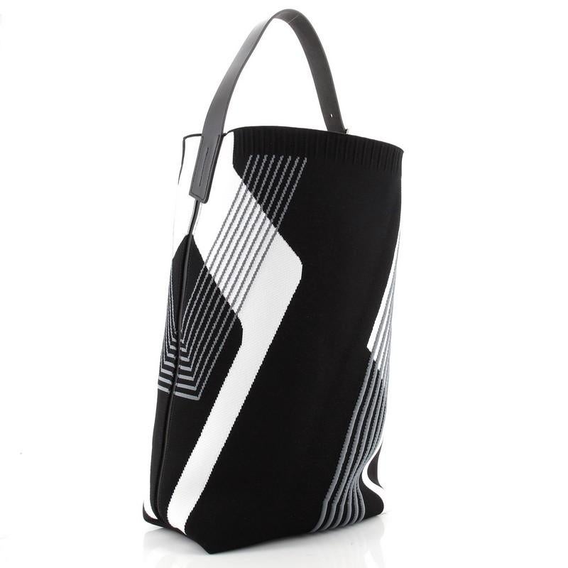 Nero Hermes Etrivere Dynamo Borsa a tracolla in maglia tecnica MM