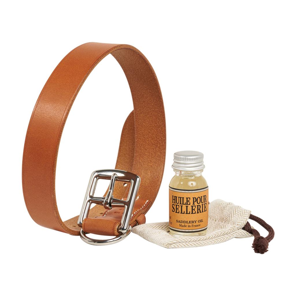 Collar para perro Hermes Etriviere Modelo Grande Nuevo Marrón en venta