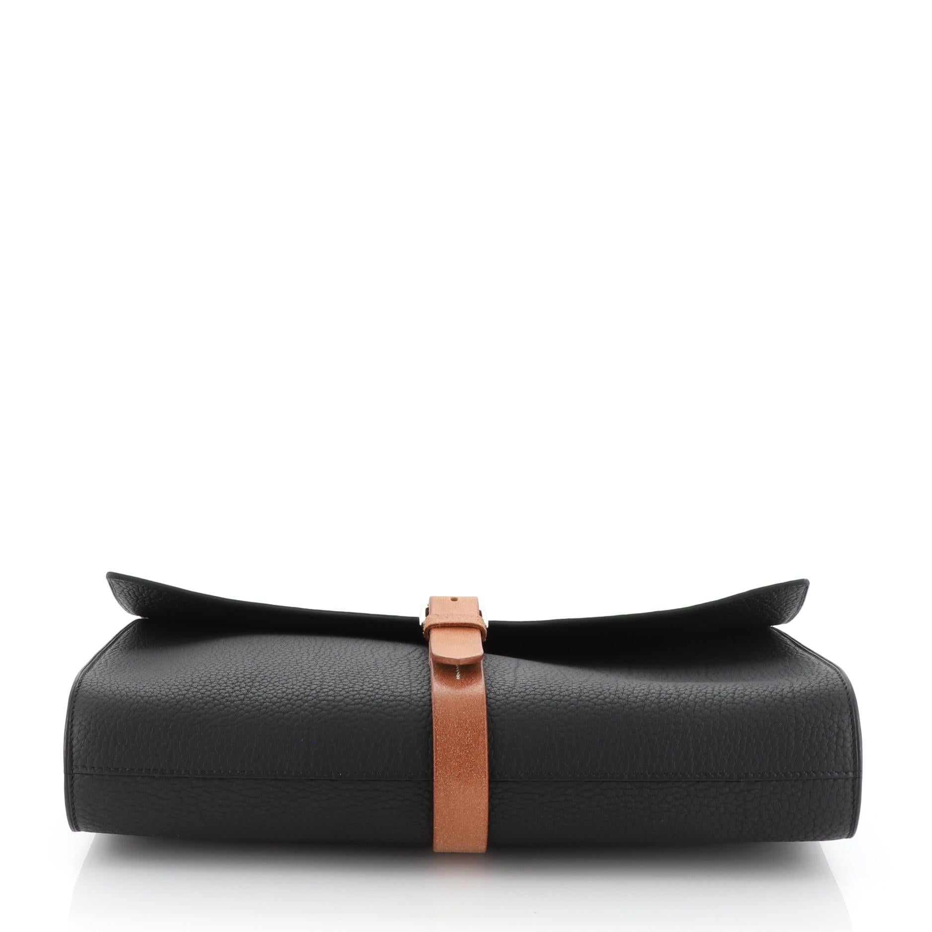 Women's or Men's Hermes Etriviere II Briefcase Fjord 38